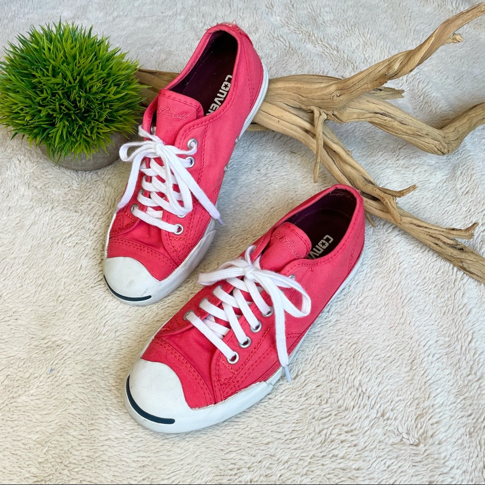 Converse Jack Purcell Coral Sneakers